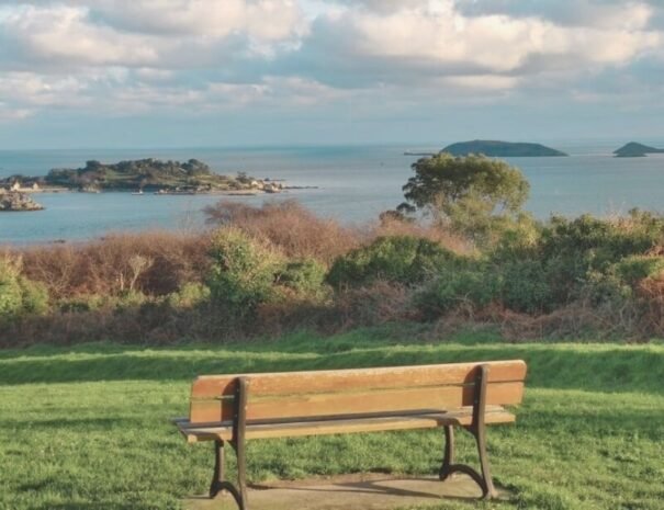 Banc bord de mer Paimpol